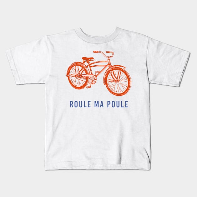 French expression for riding a bike Kids T-Shirt by Mr Youpla